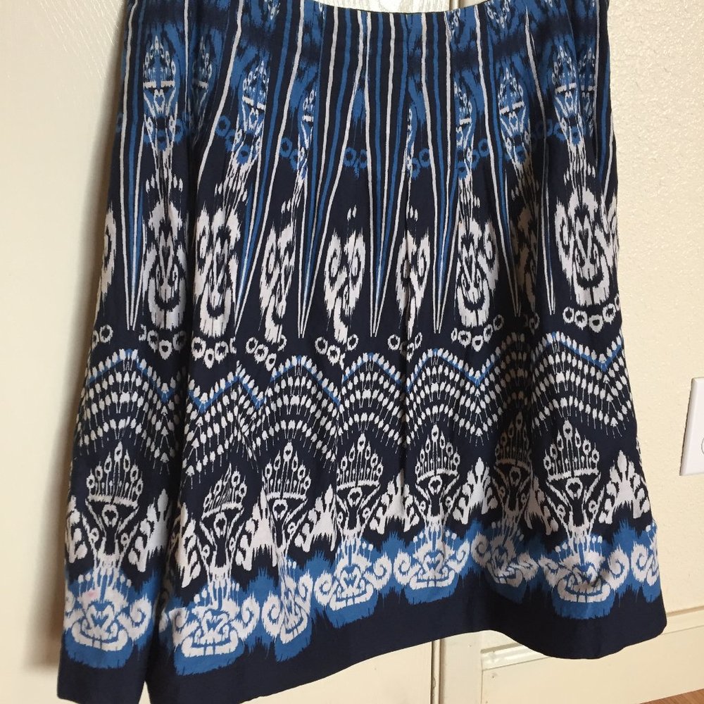 Jones of New York - Sport Petite Lined Ikat-style Skirt - Sz 12P